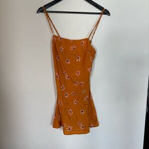 Princess Polly Floral Orange Dress